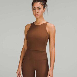 Roasted Brown Lululemon Align Ribbed High-Neck Tank Top